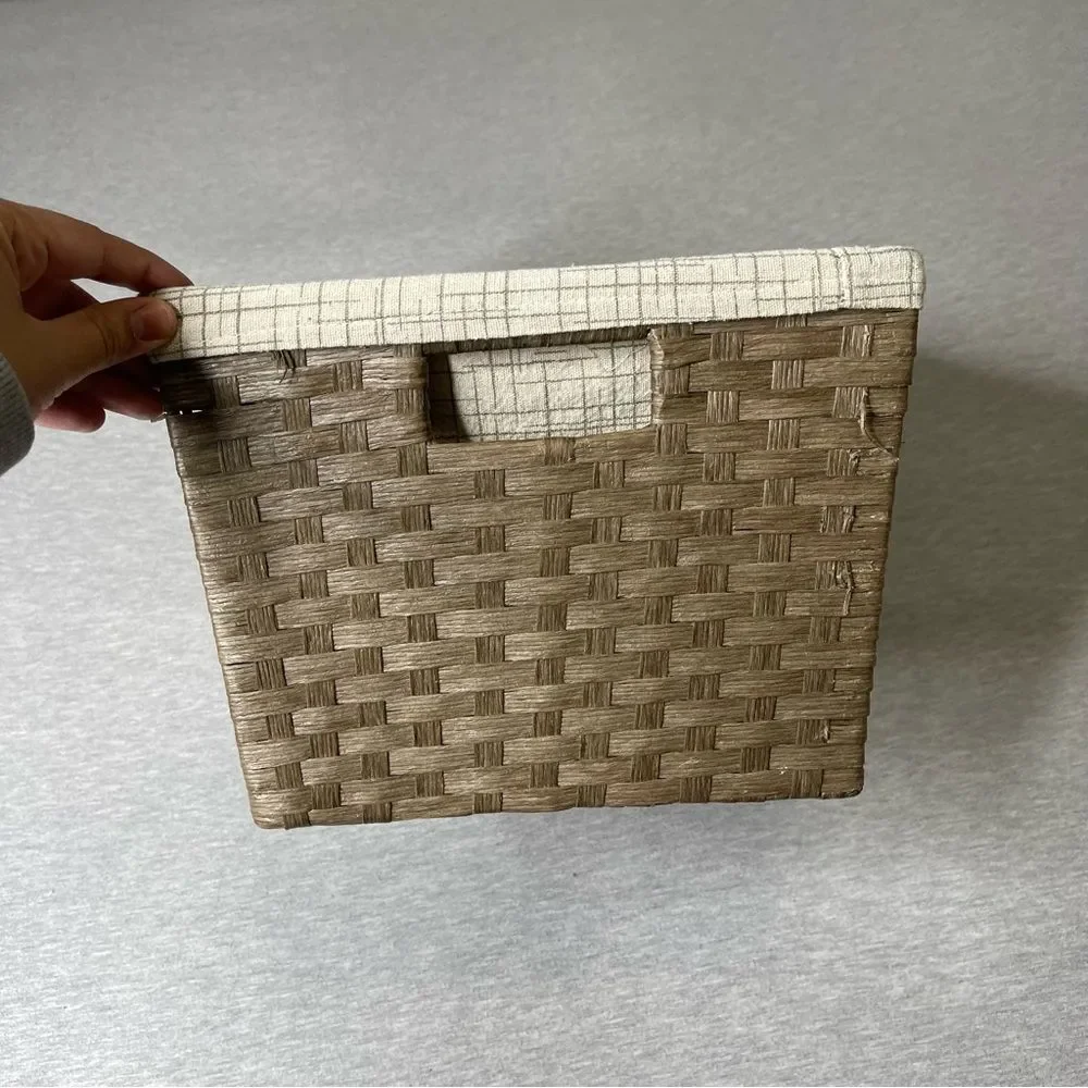 Target Paper Rope Large Storage Basket with Liner & Handles